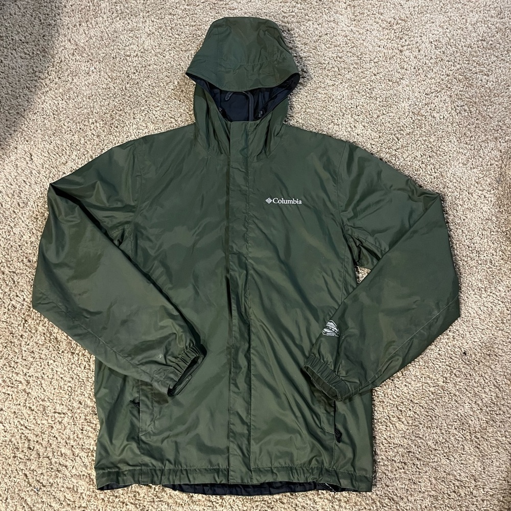 Columbia Men's Olive Rain Jacket